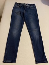 Kancan Jeans Women&#39;s Mid Rise Skinny Stretch Dark Blue KC11214GT Size 9 - £30.67 GBP