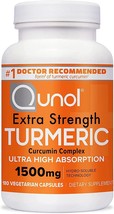 Qunol Turmeric Curcumin Supplement, Turmeric 1500mg With Ultra High Absorption,  - £52.45 GBP