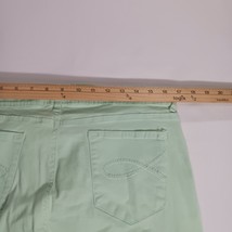 Gloria Vanderbilt Jeans Womens 16 Green Ankle Grazer Cadence Stretch Denim 32x27 image 6