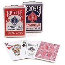 Bicycle Pinochle, Jumbo Index, 12 Decks Red/Blue - £65.80 GBP