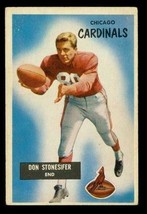 Vintage Football Card 1955 Bowman #9 Don Stonesifer Chicago Cardinals End - £8.57 GBP