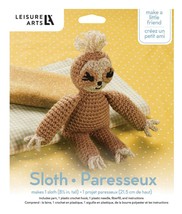 Leisure Arts Crochet Kit Amigurumi Sloth 57170 - $18.84