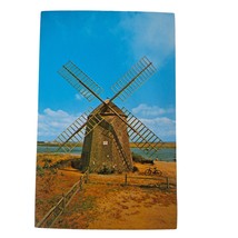 Postcard Old Windmill At Bass River Cape Cod Massachusetts Chrome Unposted - £5.46 GBP