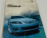 2007 Mazda 6 Owners Manual Handbook OEM G03B12022 - £13.62 GBP