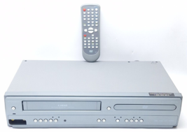 Magnavox CMWD2206 A VCR/DVD Combo VHS Tape Player w/Remote TESTED - $55.19