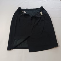 Dana Buchman Women's Black 100% Pure Wool Lined Pencil Skirt Measured Waist 30" image 11