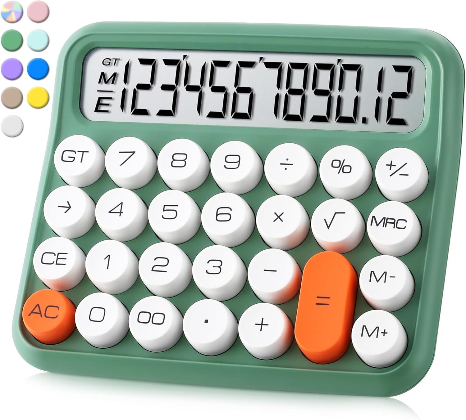 Calculator With A Large Lcd Display, 12 Digits, A Desktop,, And Businesses. - $38.96