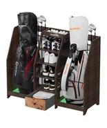 Ponsonbay Golf Bag Storage Organizer for Garage, Premium Wooden 2 Golf B... - $12,358.45 MXN