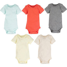 MiracleWear baby bodysuit 5 pack 6-9 months cotton, baby clothes - £11.87 GBP