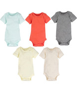 MiracleWear baby bodysuit 5 pack 6-9 months cotton, baby clothes - £11.67 GBP