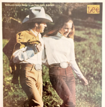 1973 Lee Rider Jeans Advertisement Outdoor &amp; Western Fashion Clothing DWP9D - $19.99