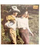 1973 Lee Rider Jeans Advertisement Outdoor &amp; Western Fashion Clothing DWP9D - $360.56 MXN