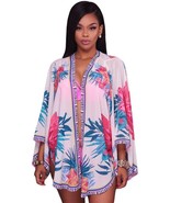  Chiffon Kimono Beach Cover/Lounging Robe Size XL - $13.66 CAD
