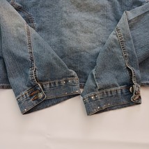 Thalia Sodi Vtg Denim Women's Button Up Jacket Jeans Blue Vest Measured Size M image 13