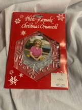 3 Vintage Photo Keepsake Christmas Ornament Snowflake - £4.59 GBP