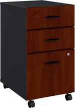 Hansen Cherry/Galaxy Series A 3 Drawer Mobile File Cabinet By Bush Business - £370.31 GBP