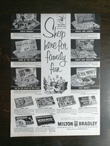 Vintage 1954 Milton Bradley Board Games Uncle Wiggily Full Page Original Ad - £5.30 GBP