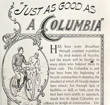 Columbia Bicycles 1894 Advertisement Victorian Pope Bikes Just As Good ADBN1qq - $24.99