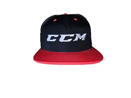 CCM Hockey JetSpeed Adult Adjustable SnapBack Hat Black &amp; Red - £11.36 GBP