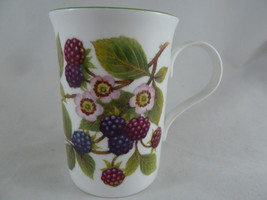 Crown Trent Coffee Mug Fine Bone China Cup Berries Design made in England - $14.84