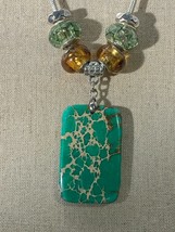 Magnesite Pendant &amp; Bead Set W/Choice of 16&quot; 18&quot; or 24&quot; Dione Necklace (NA281) - £14.09 GBP+