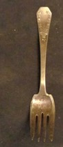 Antique Silverplate Ind. Salad Fork - Holmes &amp; Edwards - Carolina - OLD FORK - £7.77 GBP