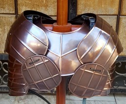 Medieval Knight Pauldrons Shoulder Gorget Reenactment Renaissance Larp Halloween - £148.36 GBP