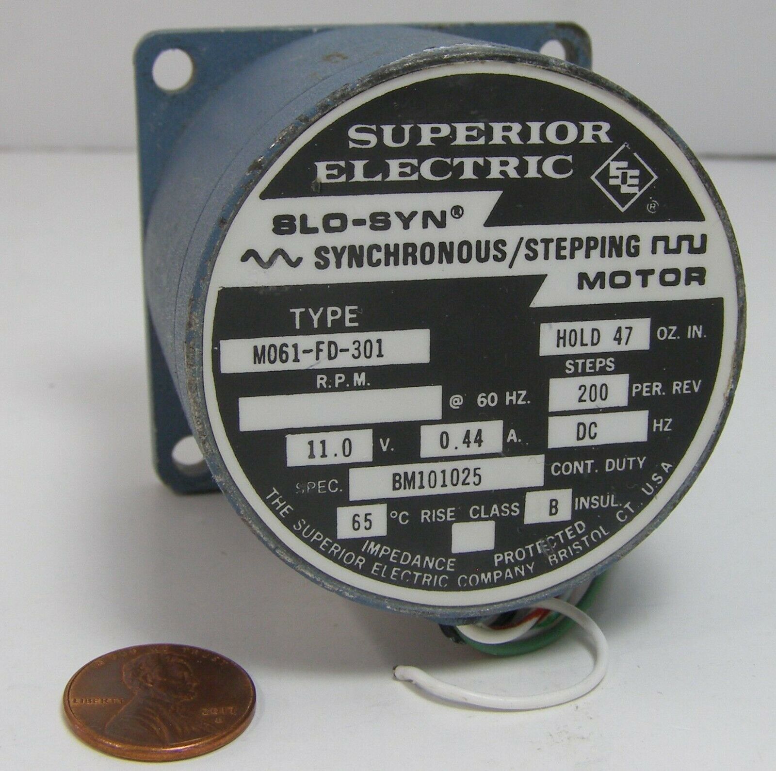 Superior Electric Slo-Syn Stepping Motor M061-FD-301 - $24.99