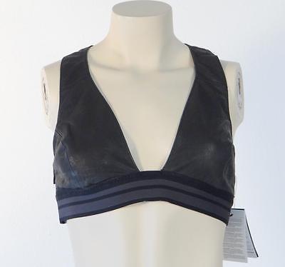 Nike 100% Lamb Leather Black Specialty Sports Bra Women's  NWT  $230 - $199.99