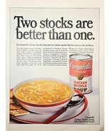 CAMPBELL&#39;S CHICKEN NOODLE SOUP CONDENSED-CANNED-1968 Vintage Print Ad - $9.09