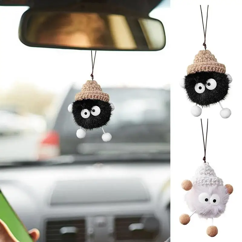 Oration pendants cute cartoon rearview mirrors plush doll charm automobiles accessories thumb200