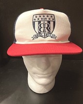 Barbell Revolution Trucker Hat Snapback Red White Blue Mesh Crest Logo B... - $8.79