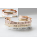 Keep Fucking Going Bracelet, Inspirational Motivation Message Bracelet C... - £21.58 GBP