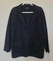 Lauren Ralph Lauren size 2X Sweater Cotton Blend 3 Buttons Blazer Black Label - £53.11 GBP