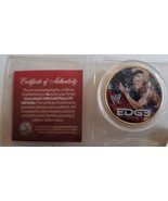 WWE Wrestling EDGE Colorized 24K Gold Plated JFKennedy Half Dollar Coin ... - €12,98 EUR