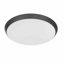 15 in. Matte Black Integrated LED Dimmable Selectable CCT Flush Mount In... - $39.97