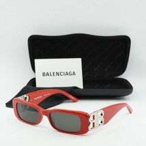 BALENCIAGA BB0096S 015 Solid Red/Grey 51-18-130 Sunglasses New Authentic - £205.62 GBP