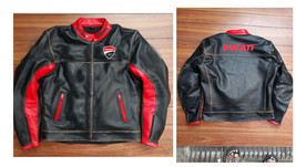 Custom Made Ducati Leather Racing Motorbike Jacket With Protection All Sizes - £141.05 GBP
