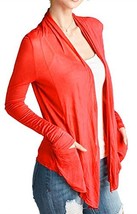 Women&#39;s Basic Semi-Sheer Light Weight Open Front Cardigan Sweater (2X, B... - $13.00