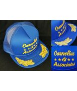 vintage trucker hat CORNELIUS &amp; ASSOCIATES snapback cap farmer VERY NICE! - €27,22 EUR