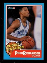 1990-91 Fleer Rookie Sensations #6 Pooh Richardson Nmmt Nicely Centere *SBA12871 - £3.06 GBP