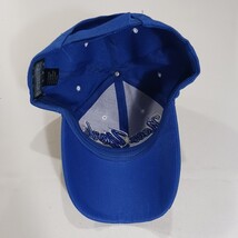 Parquet New York Men's Back Strap Blue/White Cotton Blend Baseball Cap Hat image 9