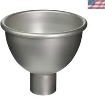 Heavy Duty 14-Gauge Aluminum Funnel, 1.5mm, 4 Quart, 8.75" Diameter, Silver - $81.00