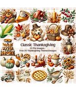 Thanksgiving Watercolor Clipart Bundle: Pumpkin Pie, Turkey (PNG) Digita... - €1,51 EUR
