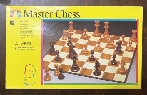 Pavilion Master Chess Set USA Made Staunton Tournament Chessmen - $34.30