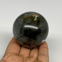 263.8g, 2.3&quot;(57mm), Labradorite Sphere Gemstone,Crystal @Madagascar, B29882 - £26.73 GBP