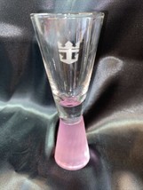 Vintage Royal Caribbean Cordial Shot Glass Honeycomb Weighted Base Color... - $10.39