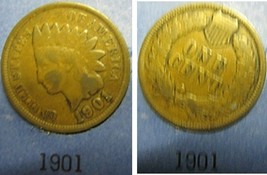 Indian Head Cent 1901 G - £2.94 GBP