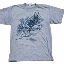 Harley Davidson T-Shirt Men&#39;s Large L Short Sleeve Freedom Ain&#39;t Quiet G... - $37.74 CAD