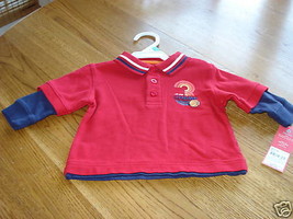 Carter's boys 6M 6 months shirt NWT 20.00 NEW all star baby red blue - $6.68